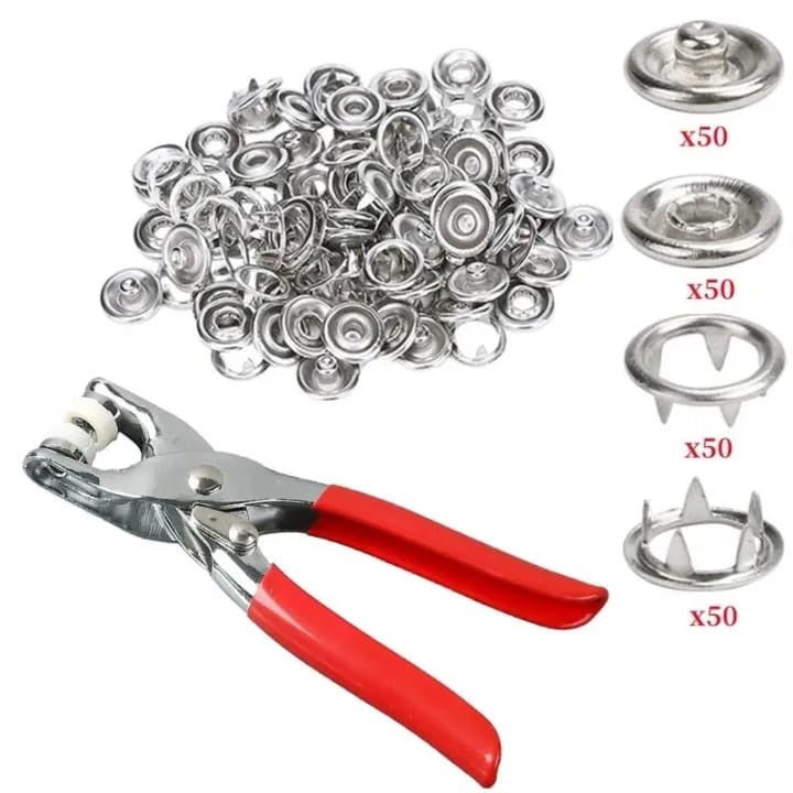 Snap Button Kit with Pliers for Sewing & DIY