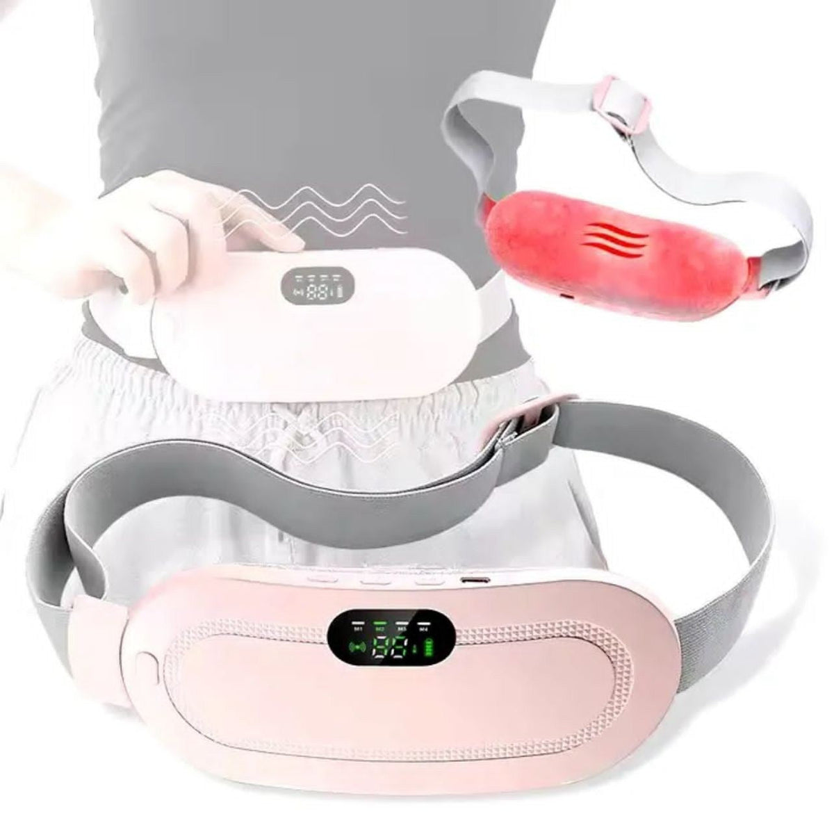 Period Cramp Relief Heat & Massage Belt