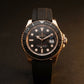 Rolex Yacht Style, Black Dial, Silicone Strap, Waterproof – Men’s Luxury Diver Watch