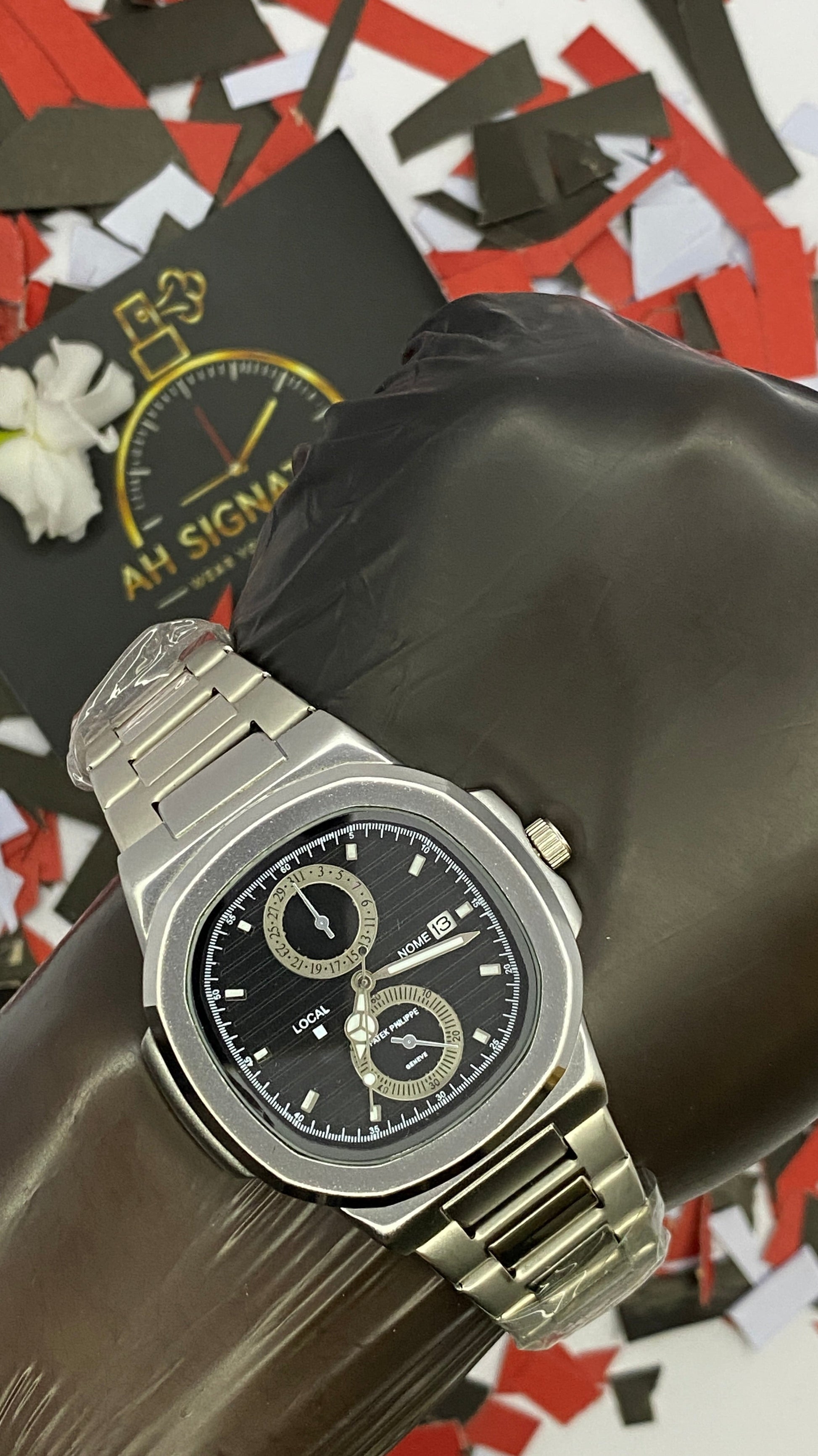 Patek Philippe Date Feature watch Black Dial Watch
