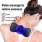 EMS Electronic Pulse Massager Mini Butterfly Massage Pad | Muscle Stimulator for Pain Relief | Body Massager for Neck, Back, Shoulders & Legs | Relaxation Therapy Device