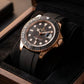 Rolex Yacht Style, Black Dial, Silicone Strap, Waterproof – Men’s Luxury Diver Watch