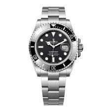 Rolex Submariner Inspired Watch Steel Black Dial